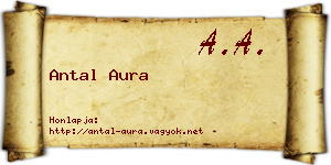 Antal Aura névjegykártya